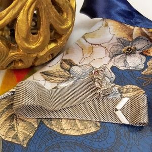 Vintage Sarah Coventry  Mesh Owl Bracelet